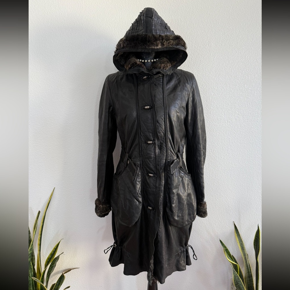 Classic Fashion The Collection ROSE Sheepskin Hooded Coat Size XXL